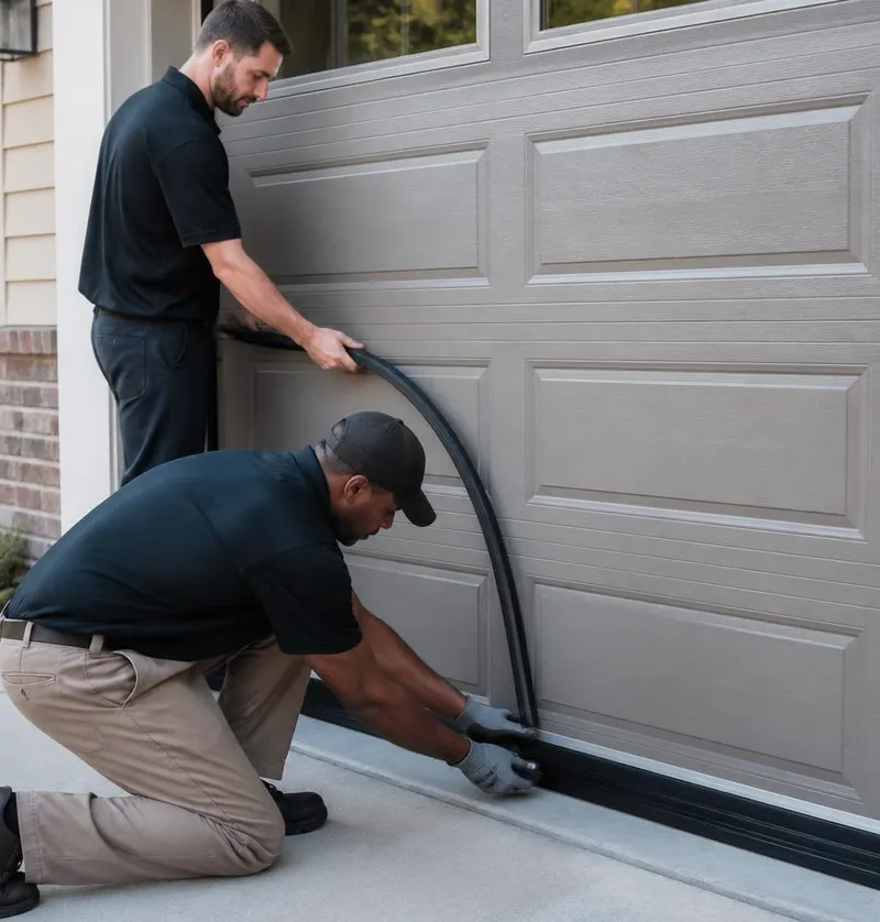 Off Track Door Repair in Mulberry